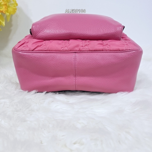 Coach Pink Women's Court Backpack With Ruching C4094 - Picture 10 of 17